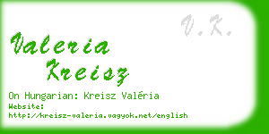 valeria kreisz business card
